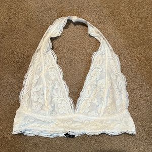 Cream Halter Bralette